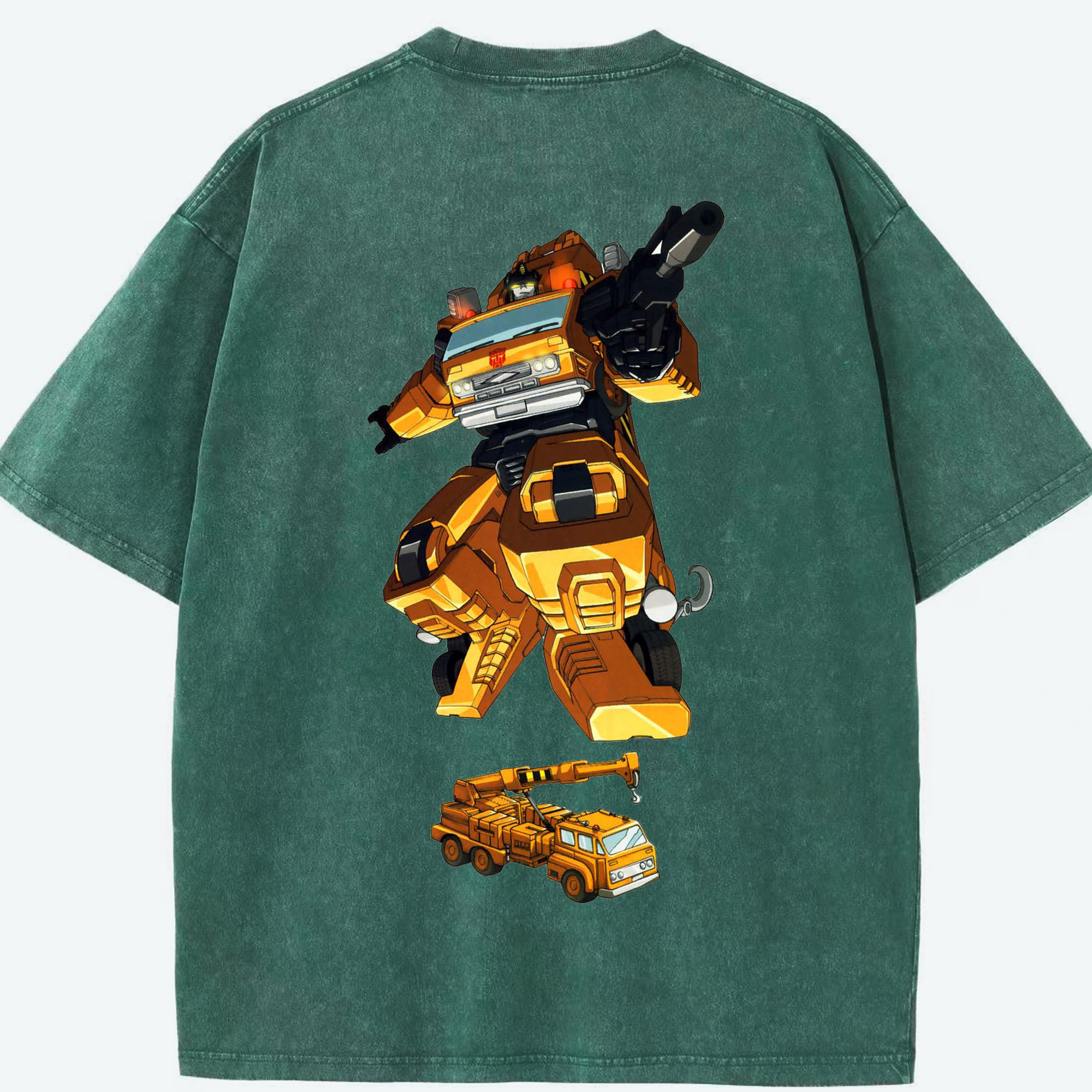 （画像用）  綿100% ヴィンテージ風 半袖Tシャツ（背面プリント）